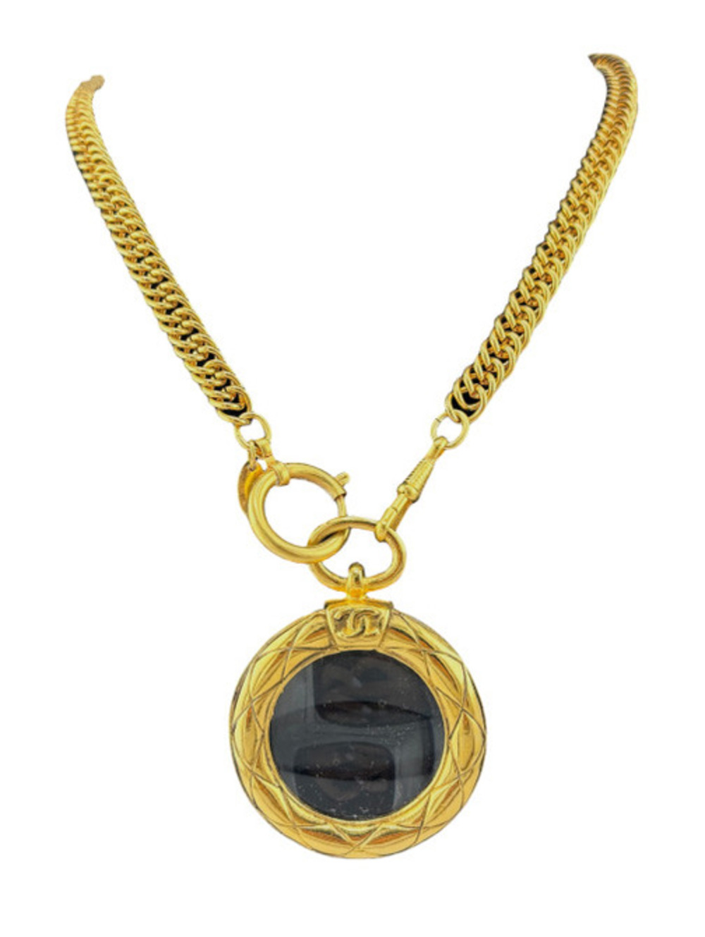 Chanel Vintage Gold-Plated Magnifyer Necklace